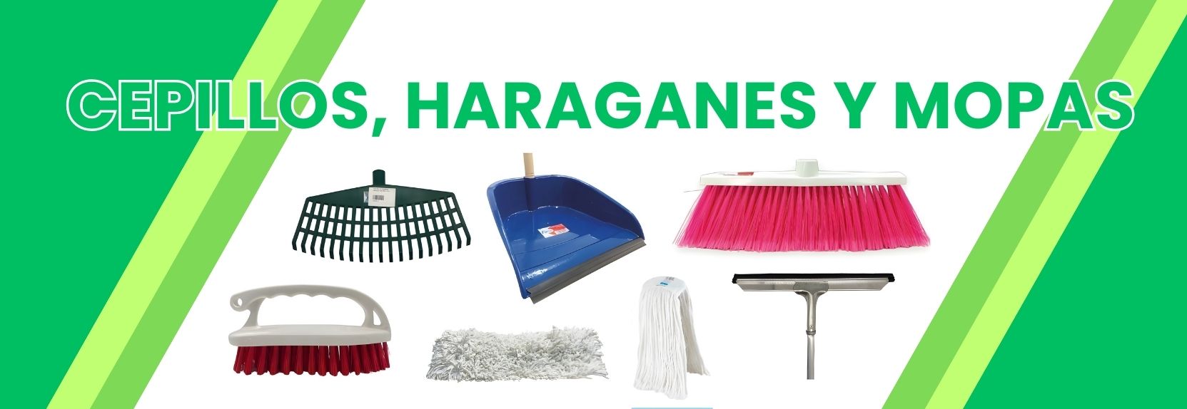Cepillos, Haraganes, Mopas, Palas, Rastrillos