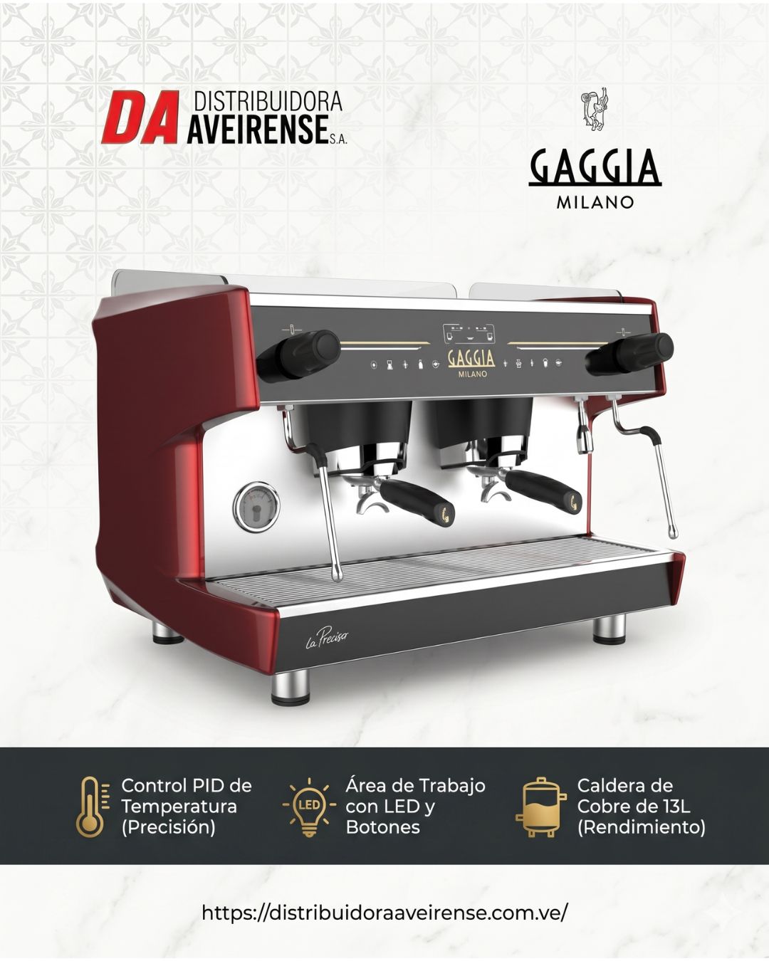 Máquinas de Café Gaggia 🇮🇹: Espresso Profesional y Repuestos en Venezuela
