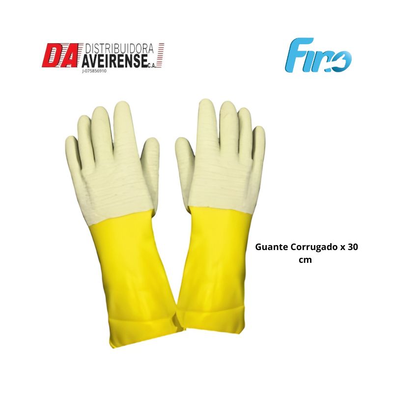 Guante Corrugado x 30 cm T-8 .