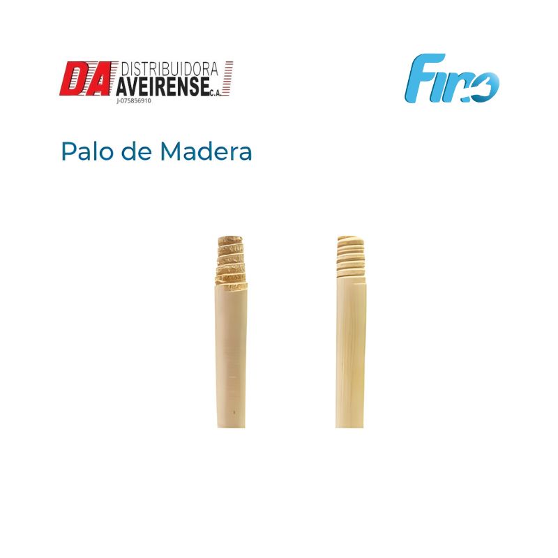 Palo de Madera Rosca Gruesa.