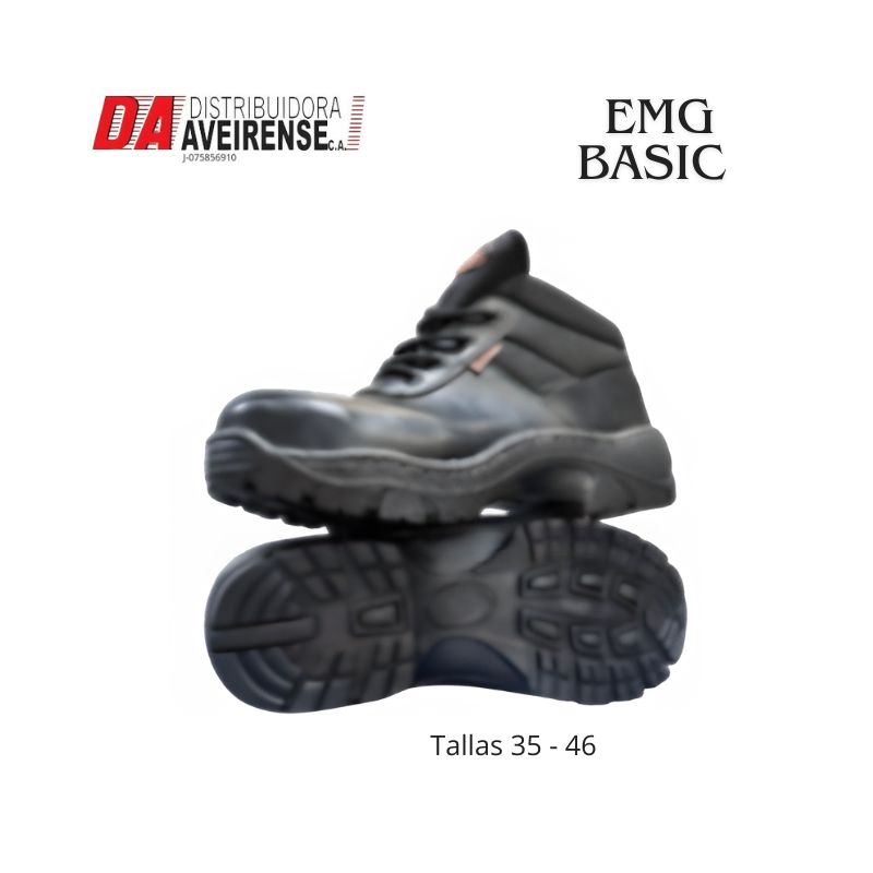 Botas de Seguridad EMG BASIC Talla 44.Carnaza Planchada