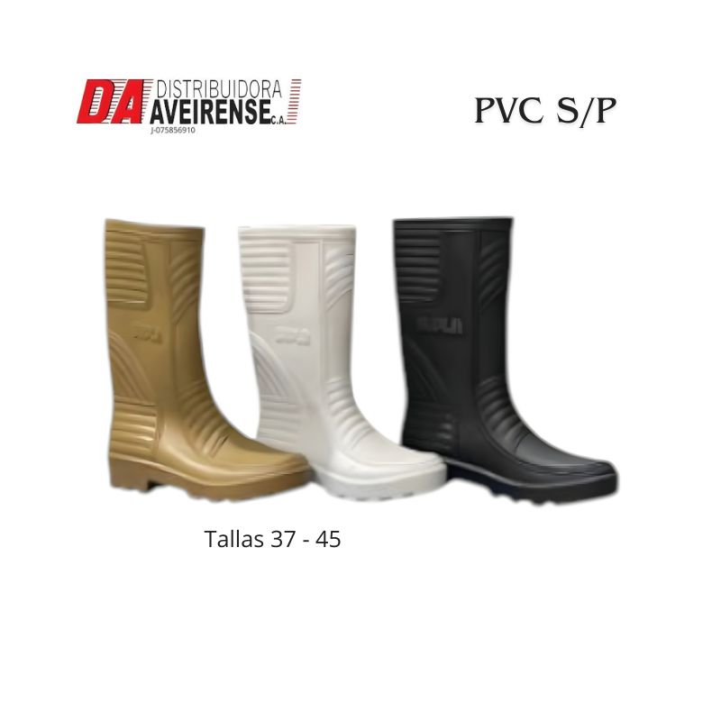 Botas PVC S/P Color Blanco, Dieletrica  Talla 40.