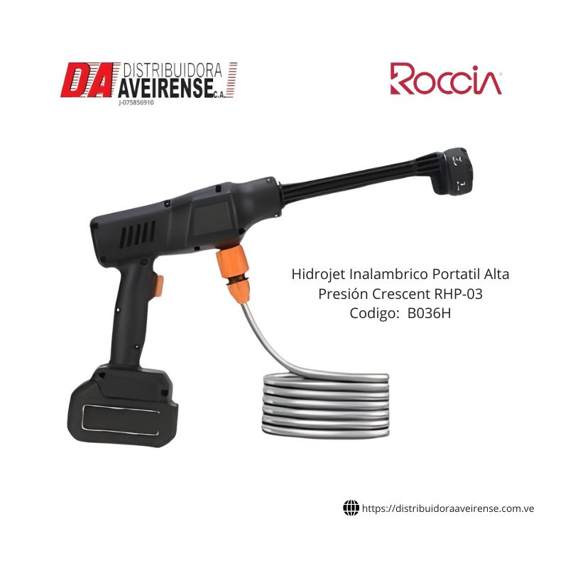 Hidrojet Inalambrico Portatil Alta Presión  Crescent RHP-03.