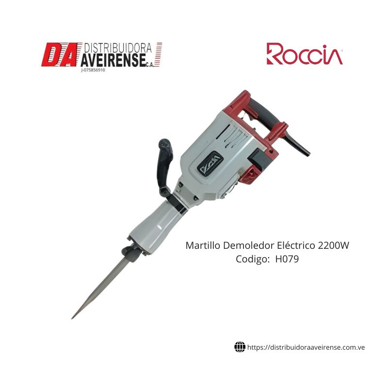 Martillo Demoledor Eléctrico 2200W.