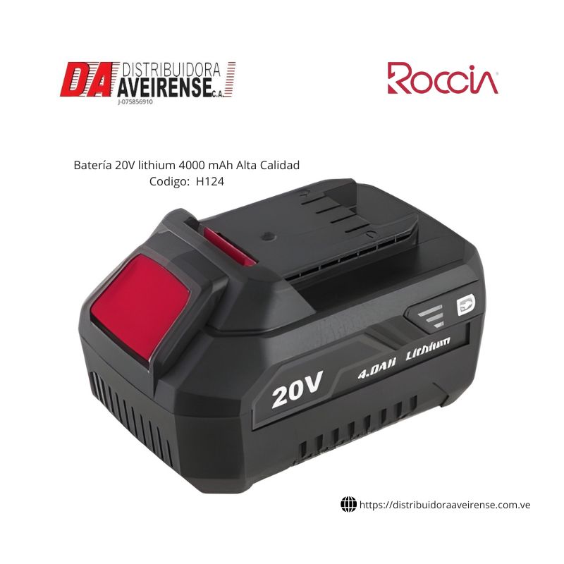 Batería 20V lithium 4000 mAh Alta Calidad.