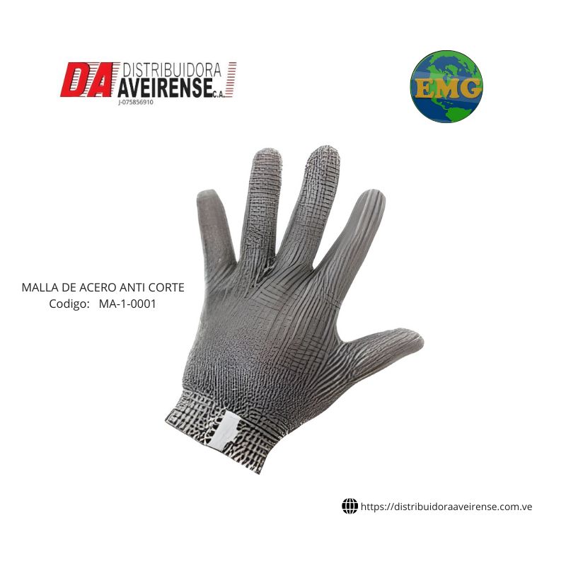 Guante MALLA DE ACERO Talla XL.  especial para carniceros ,Precio por Mano