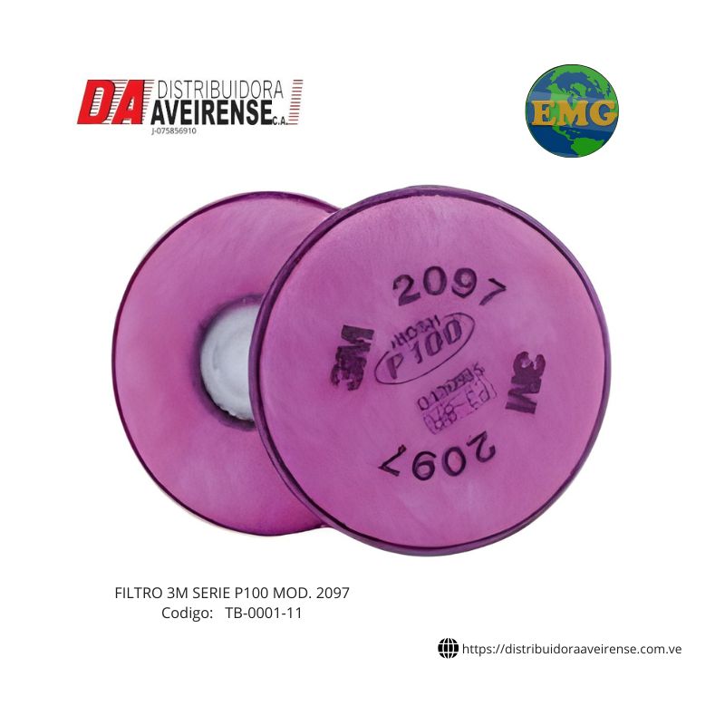 FILTRO 3M SERIE P100 MOD. 2097.