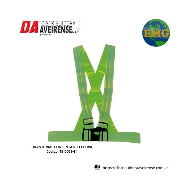 TIRANTE VIAL CON CINTA REFLECTIVA.