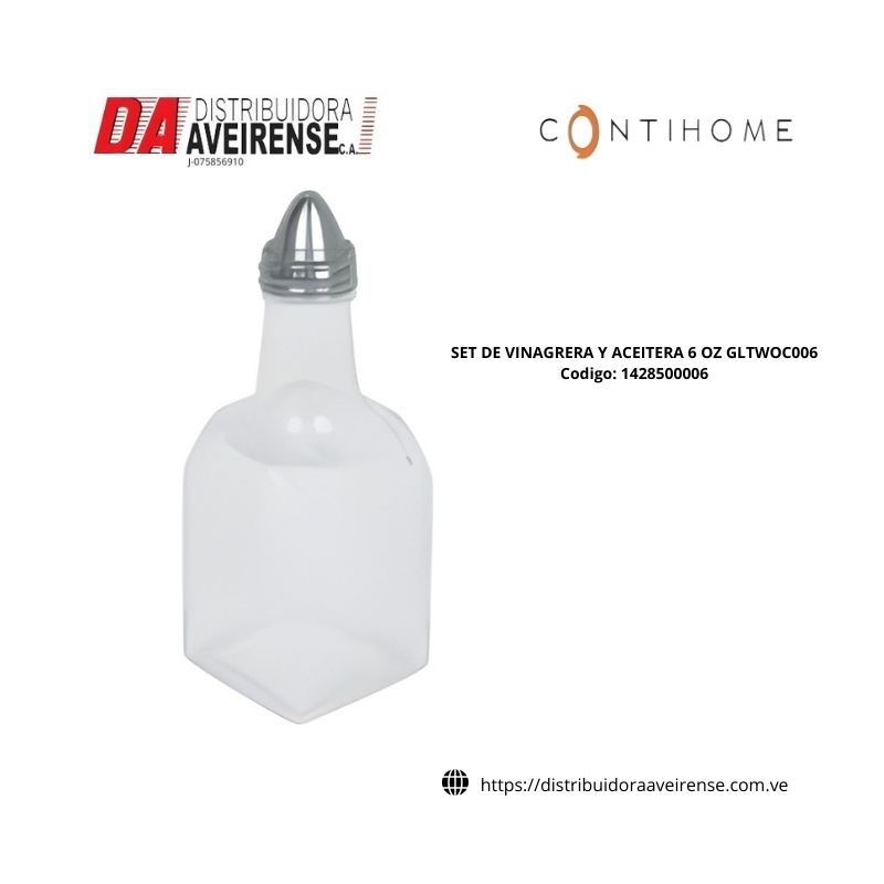 SET DE VINAGRERA Y ACEITERA 6 OZ GLTWOC006.