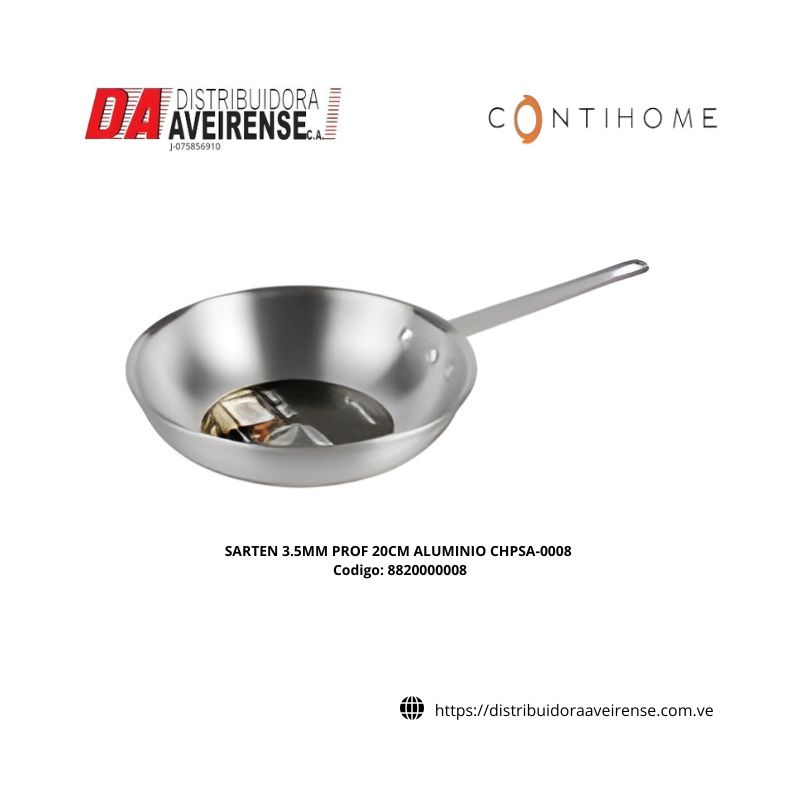 SARTEN 3.5MM PROF 20CM ALUMINIO CHPSA-0008.