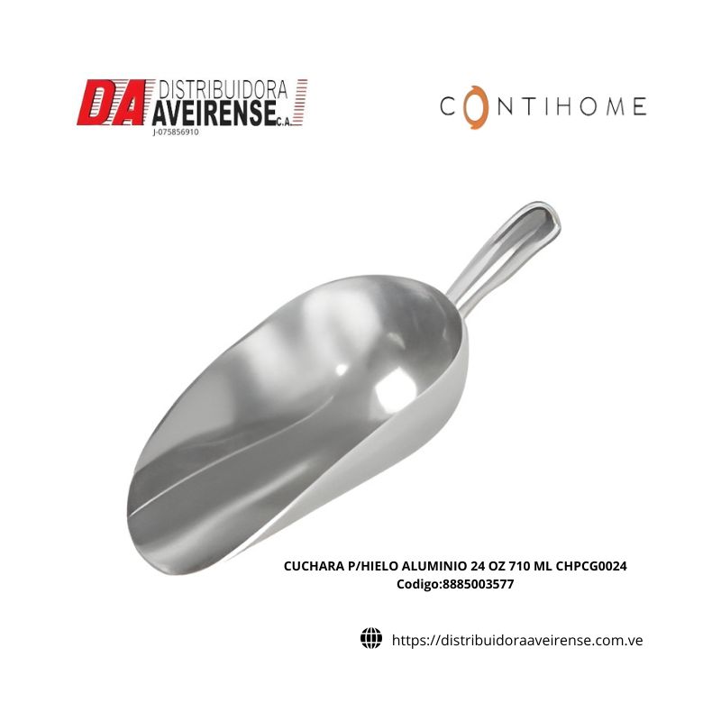CUCHARA P/HIELO ALUMINIO 24 OZ 710 ML CHPCG0024.