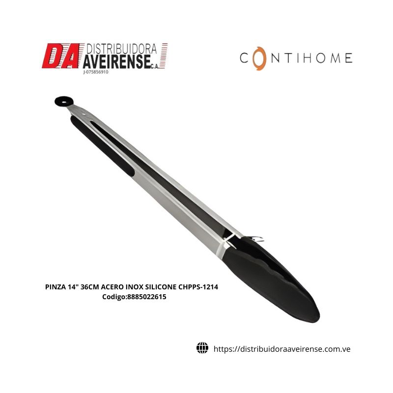 PINZA 14 pulgadas , 36 cm acero inoxidable /silicone . chpps-1214