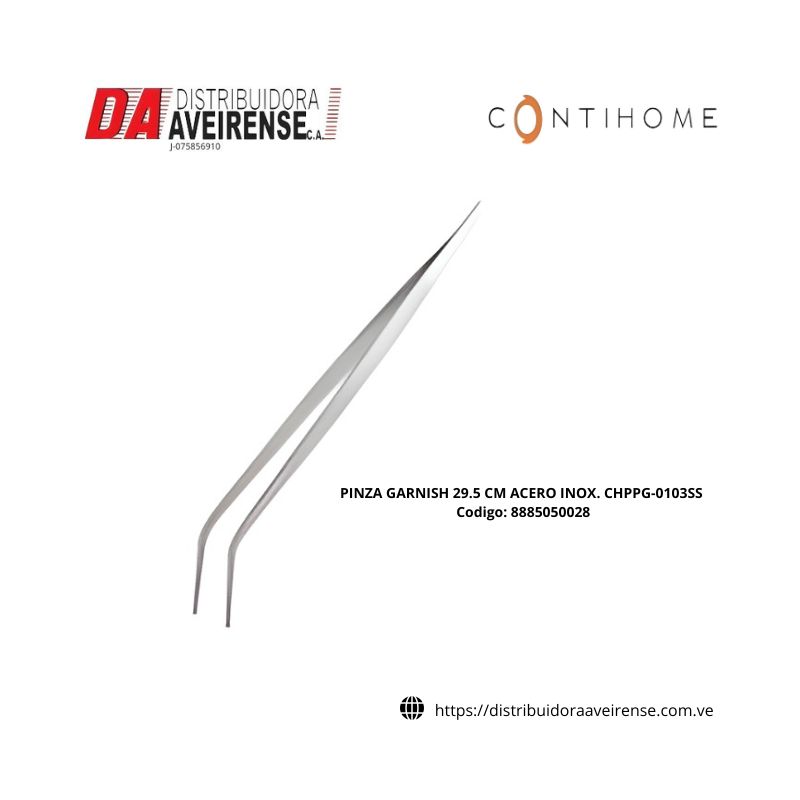 PINZA GARNISH 29.5 CM ACERO INOX. CHPPG-0103SS.