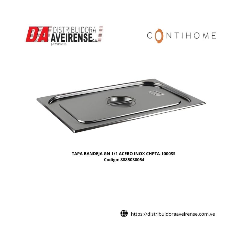 TAPA BANDEJA GN 1/1 ACERO INOX CHPTA-1000SS.