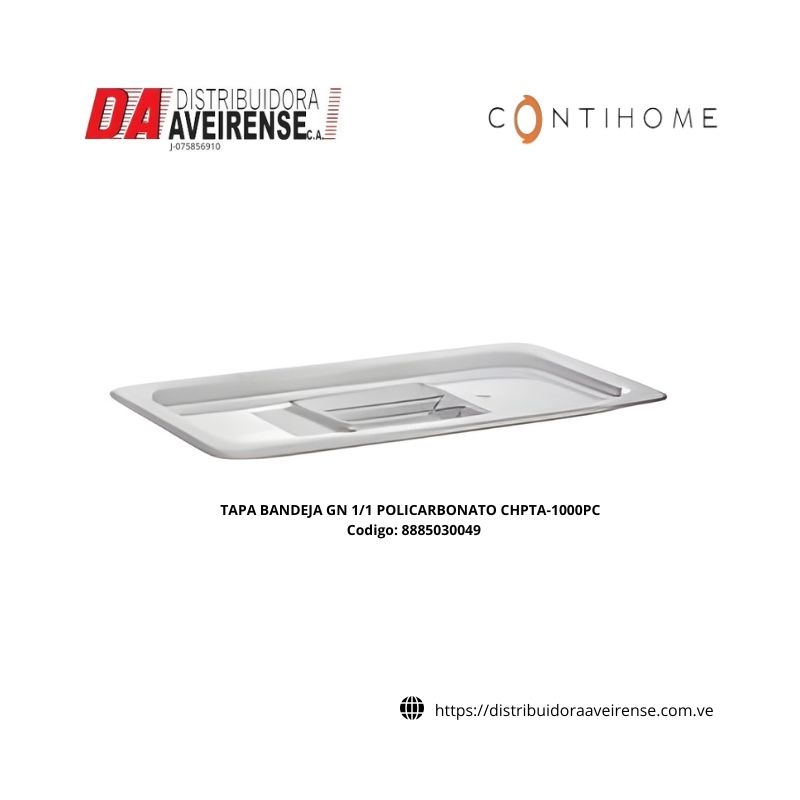 TAPA BANDEJA GN 1/1 POLICARBONATO CHPTA-1000PC.