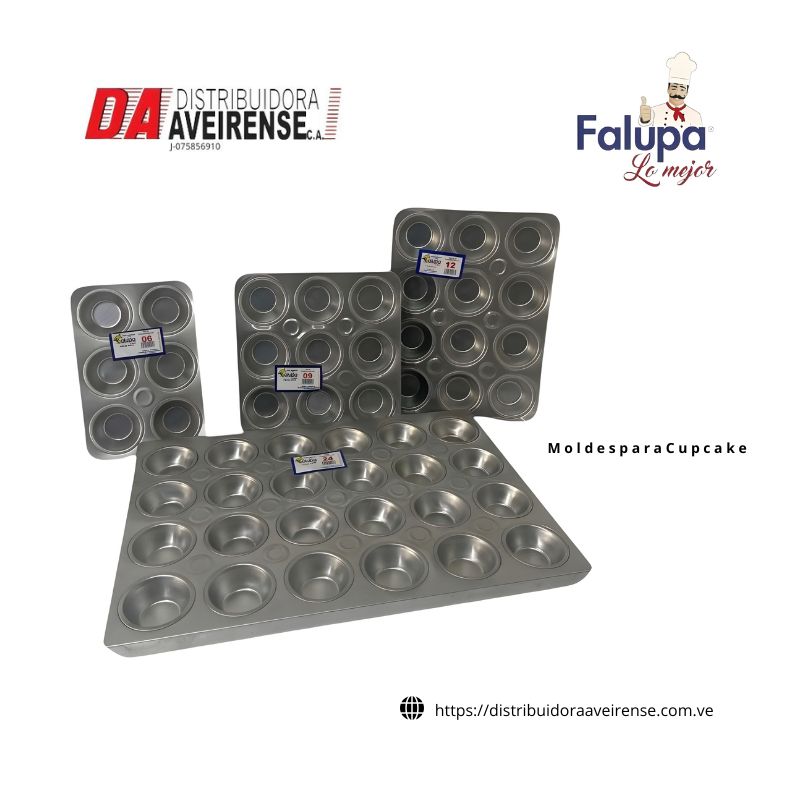 M o l d e s  p a r a  C u p c a k e  P O N Q U E C I T O S 24 cavidades  Med. ancho 375x 560 Largo 