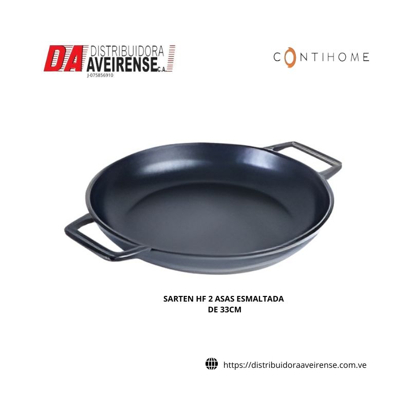 SARTEN HF 2 ASAS ESMALTADA DE 33CM., 35174