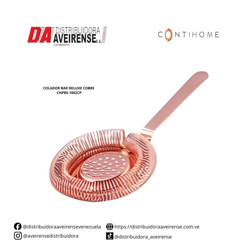 COLADOR BAR DELUXE COBRE CHPBS-1002CP.