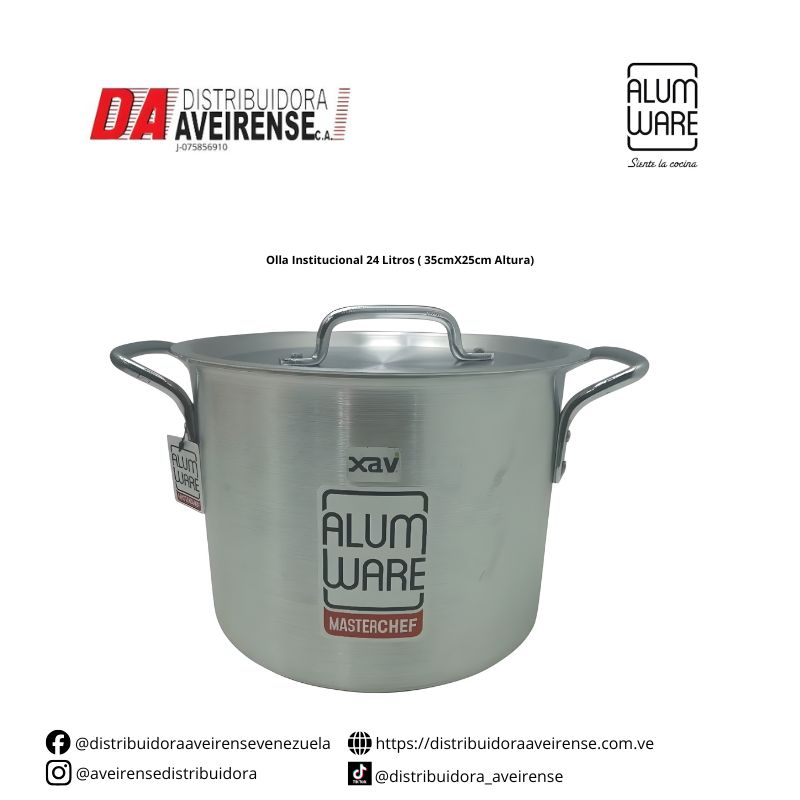 Olla Institucional 24 Litros ( 35cmX25cm Altura)
