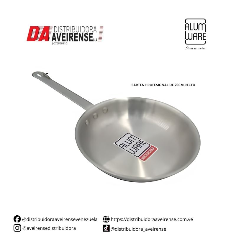 SARTEN PROFESIONAL DE 20CM RECTO.