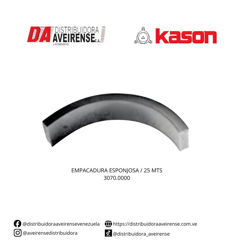 EMPACADURA ESPONJOSA / 25 MTS 3070.0000.