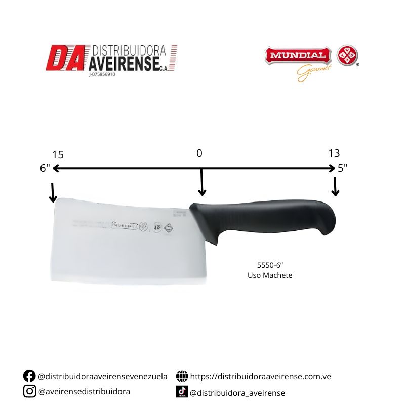 Cuchillo tipo Hachuela (Machete) Modelo 5550-6