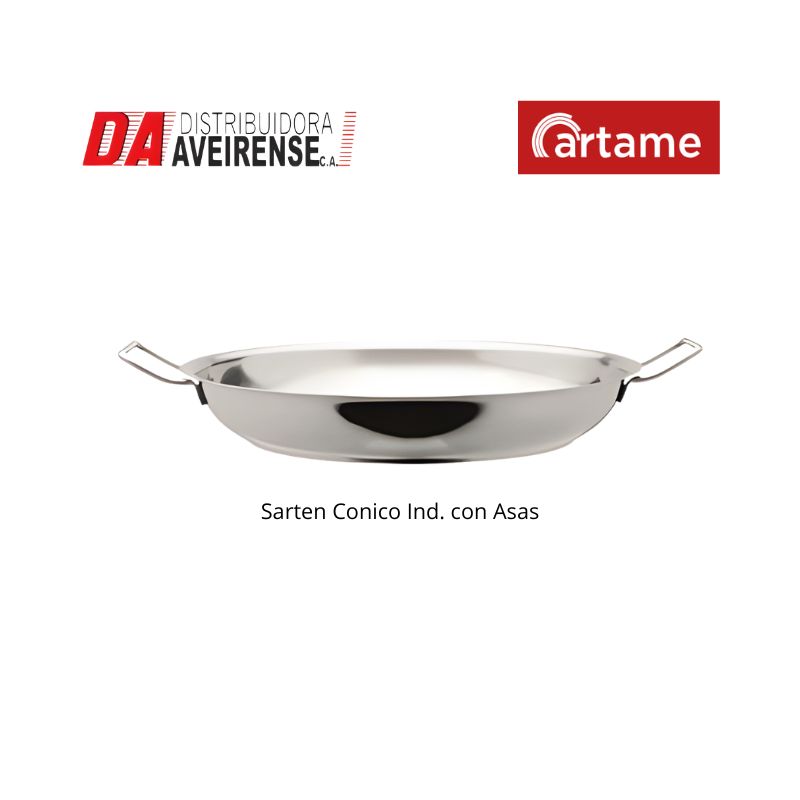 Paellera Conica Ind. con Asas 36x6.2.