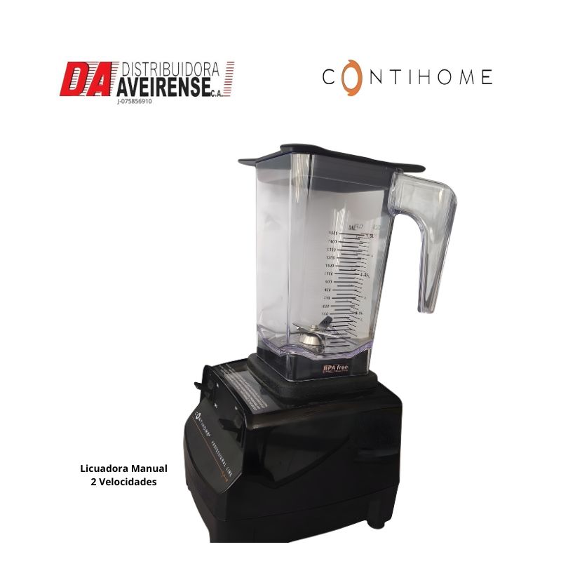 Licuadora 1.5ltr. proficional de 2 Velocidades Manual.