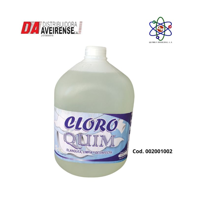 Det. Cloro Quim  galon  4 unidades por caja