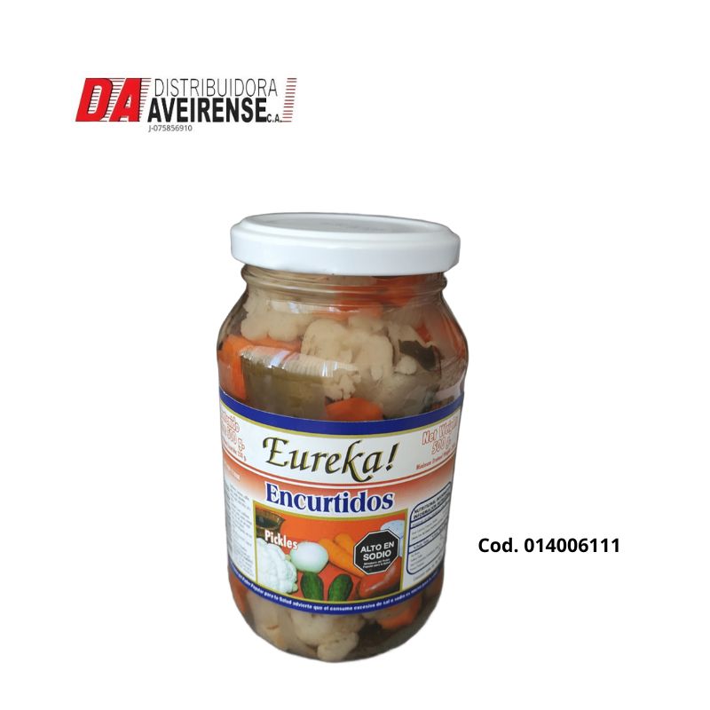 Encurtido en Vinagre 500gr.x12 unidades 