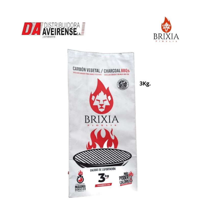 Carbon Vegetal Instantaneo de 3Kg. x 5 unid (Bolsa de Papel