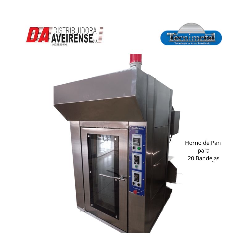 Horno  rotativo  20 Bandejas sistema de Vapor Integrado. carro extraible 